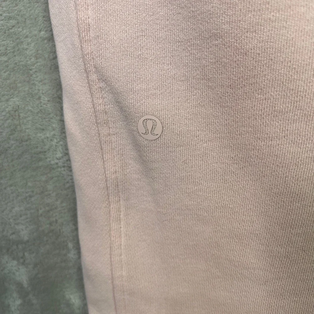 Lululemon Scuba High Rise Joggers Soft Pink 14 Cotton Fleece Lounge‎ Sweatpants